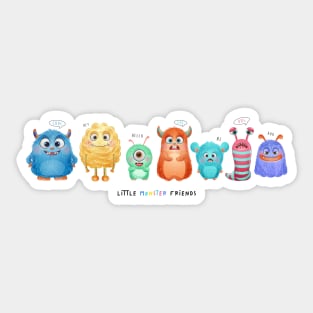 cute little monster collection Sticker